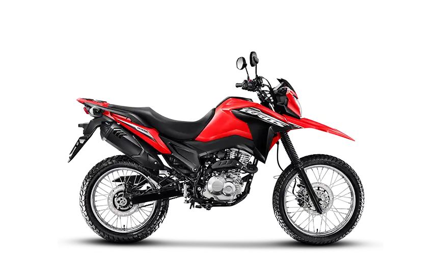 Moto disponível para locação na LocaMovi, vista de perfil